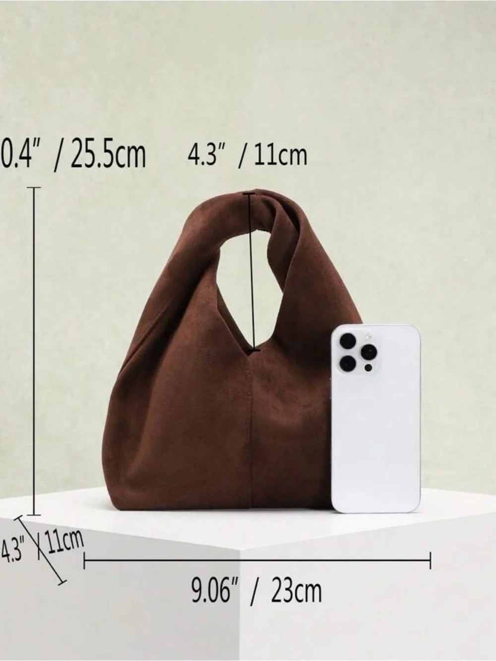 NEW Brown Twist Handle Hobo Shoulder Bag